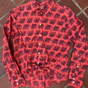 J.Crew Elephant Button Down 🐘